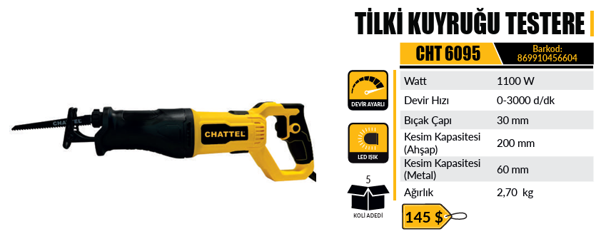 TİLKİ KUYRUĞU TESTERE CHATTEL