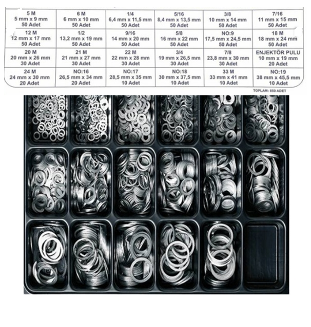 ALÜMİNYUM PUL SET