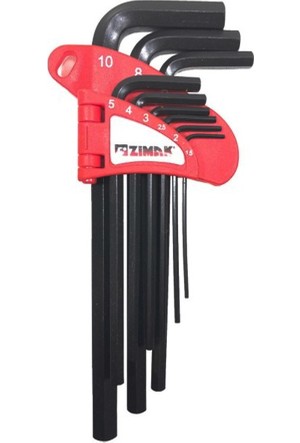 DÜZ ALLEN ANAHTAR TAKIM 9LU UZUN 180MM