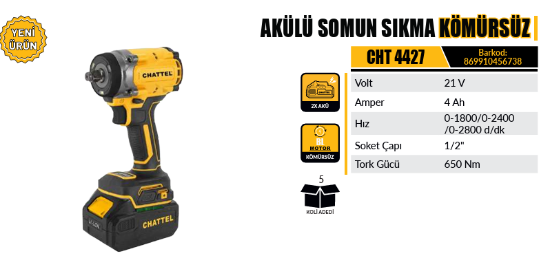 AKÜLÜ SOMUN SÖKME 500NM CHATTEL