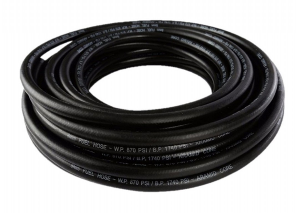 SEL 1/4 (6MM) TEKSTİL TAKVİYELİ İÇİBEZLİ YAKIT HORTUM 