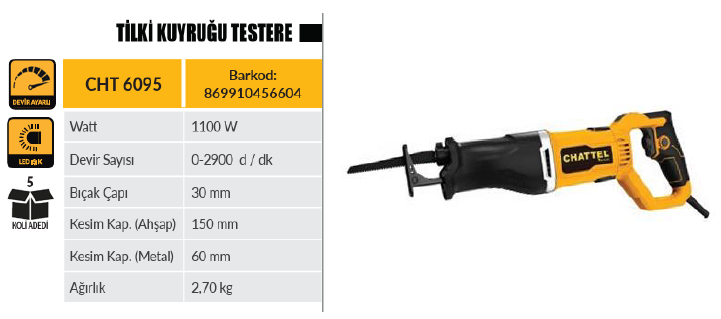 TİLKİ KUYRUĞU TESTERE CHATTEL