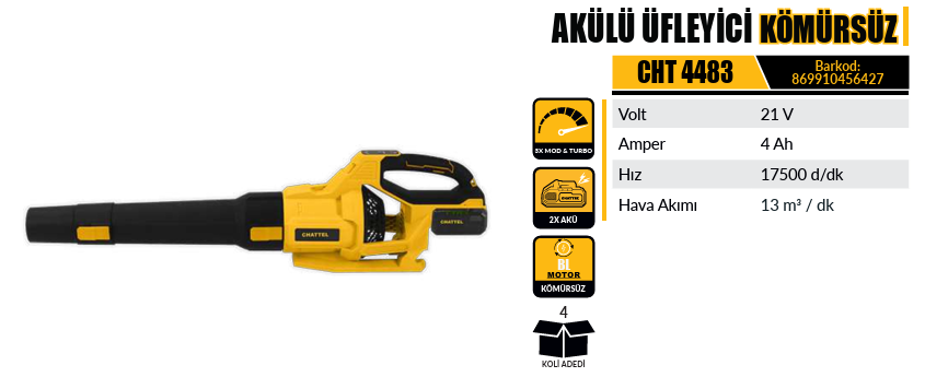 AKÜLÜ ÜFLEYİCİ CHATTEL